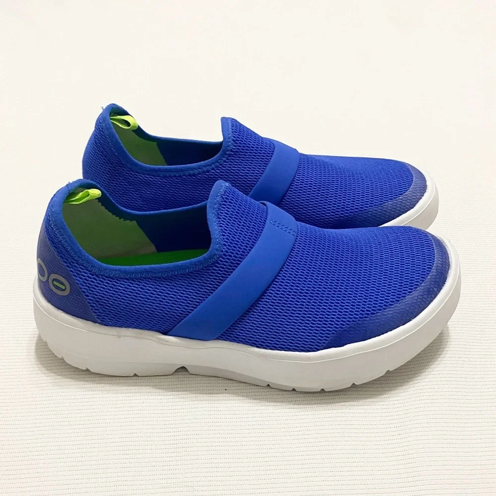 OOFOS Oomg Low Recovery Shoes Slip On Women’s Sneakers Blue - Picture 1 of 7
